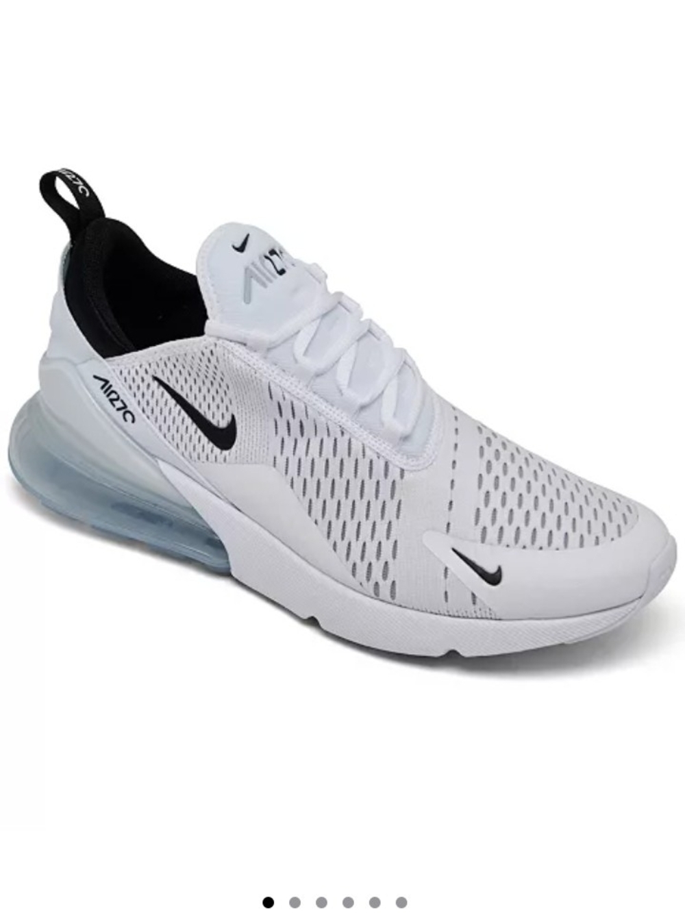 Nike Air Max 270 Men’s White/Black Athletic Sneakers NWOT'
